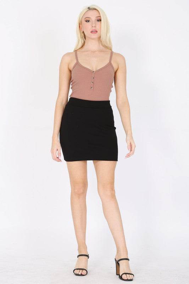 Women'S Stretch Mini Skirt